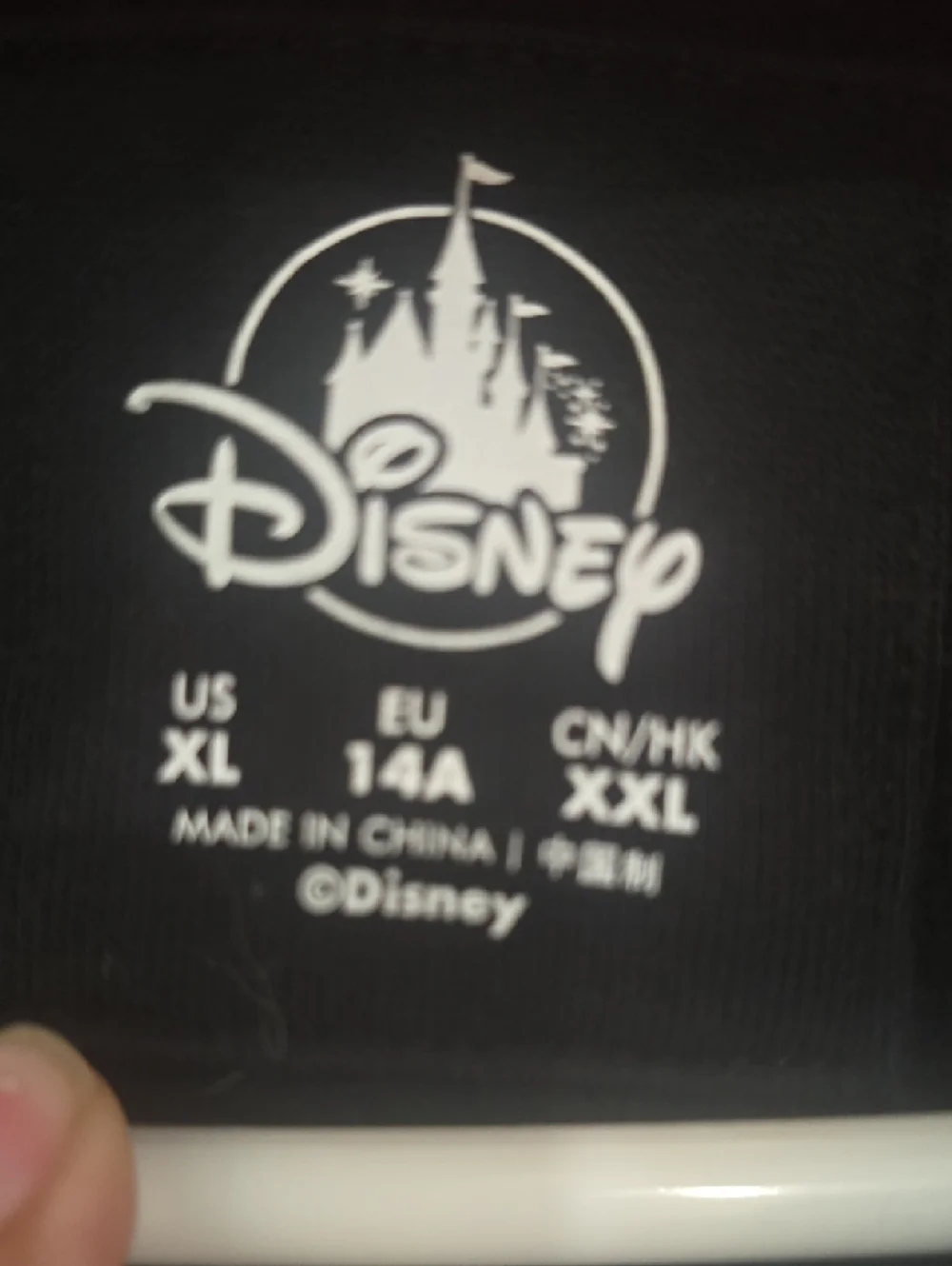 Disney Mickey Mouse Black, Red & White Zip-Up Hoodie with Ears - Picture 3 of 4